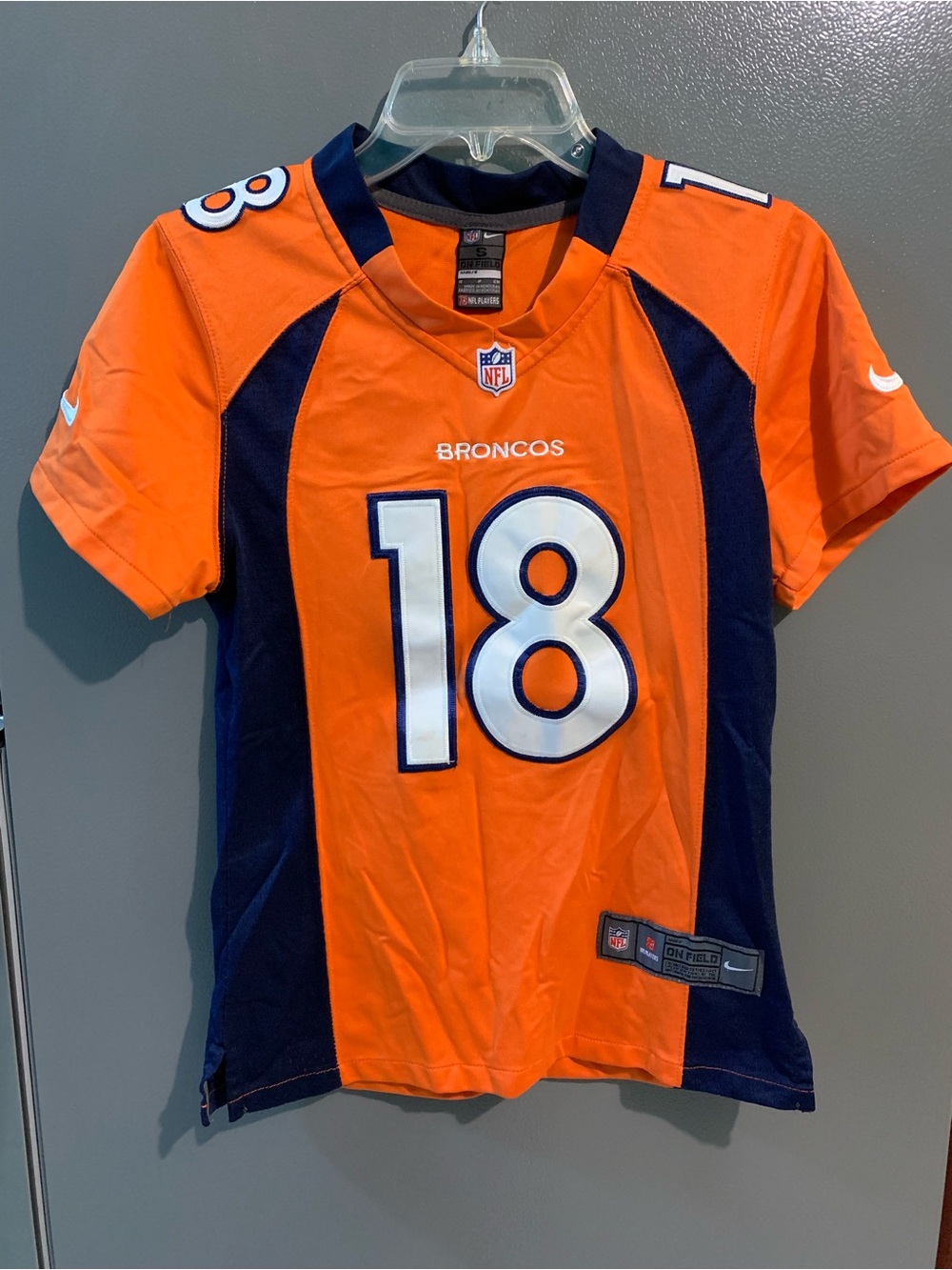 Nike Denver Broncos Orange #18 men s Jersey